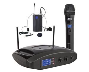 Uhf Microphone Dual Channel Mic + Headset Usb Rechargeable Tc-Hl809U