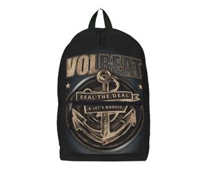Volbeat Backpack Bag Seal The Deal Band Logo Official - Black
