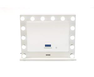 WHITE Hollywood Mirror with Bluetooth Speakers built in Sensor Touch Dimmer 2 x USB & 2 x Power Points