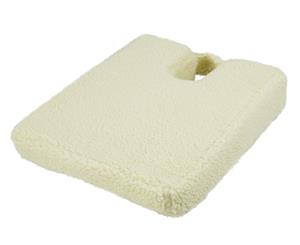 Wedge Cushion with Coccyx Cut-Out Fleece Cover