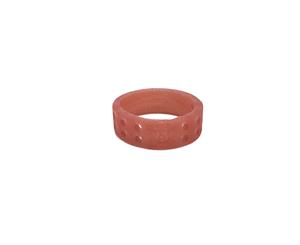 Women's QALO Wedding Ring - Perforated - Misty Rose