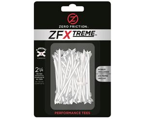 Zero Friction ZFXtreme Tees 40 Pack 2.75 Inch White