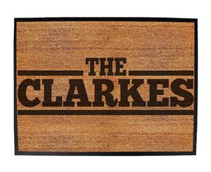 the surname clarkes - Funny Novelty Birthday doormat floor mat floormat