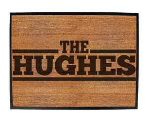 the surname hughes - Funny Novelty Birthday doormat floor mat floormat