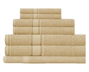 100% Combed Cotton 7 Pieces Bath Sheet Set Linen