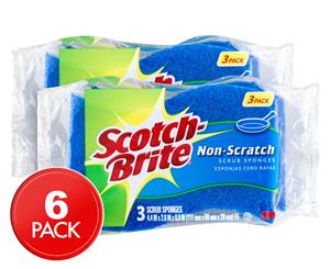 2 x Scotch-Brite Non-Scratch Scrub Sponge 3pk