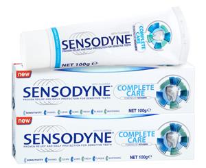 2 x Sensodyne Toothpaste Complete Care 100g