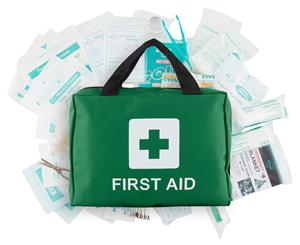 210pc Deluxe Emergency Medical First Aid Kit Injury Treatment Pack Portable Case