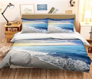 3D Sunset Clouds Sea 166 Bed Pillowcases Quilt
