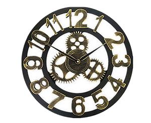 40cm Large Round Wall Clock Vintage Wooden luxury Art Design Vintage
