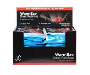 50x Warmze Heat Patches - Deep Muscle Back Arthritis Pain Relief. Effective Heat Therapy