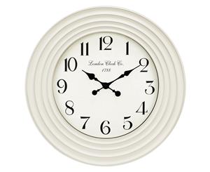 57cm Wall Clock with Ripple Frame Design Victorian Style