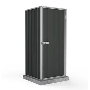 Absco Sheds 0.78 x 0.78 x 1.8m Ezi Compact Single Door Shed - Monument