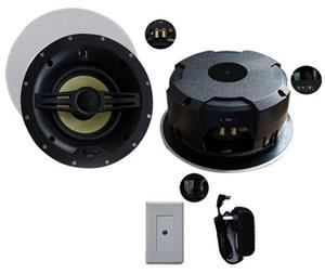 Accento 6.5" Bluetooth In-Ceiling Speakers with Optional Black Grill - No