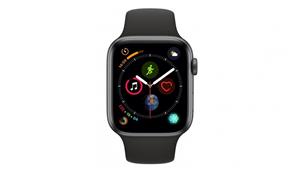 Apple Watch Series 4 - Space Grey Aluminium Case with Black Sport Band 44mm GPS