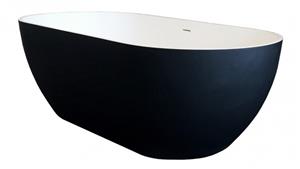 Arcisan Synergii 1700mm Solid Surface Freestanding Bath - Matte Black