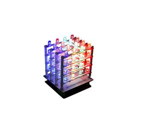 Arduino 4 x 4 x 4 RGB LED Light Cube Kit