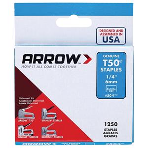 Arrow 6mm T50 Staples - 1250 Pack
