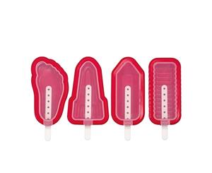 Avanti Stackable Popsicle Moulds Set of 4 Red