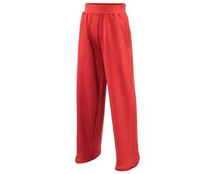 Awdis Childrens Unisex Jogpants / Jogging Bottoms / Schoolwear (Pack Of 2) (Fire Red) - RW6842