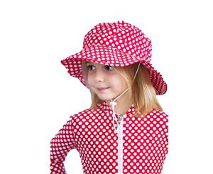 Babes in the Shade - Girl's Spotti Raspberry Hat UPF 50+