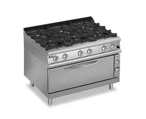 Baron Six Burner Gas Cook Top With Full Length Oven