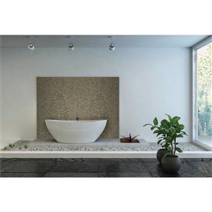 Bellessi 445 x 2600 x 4mm Motiv Polymer Bathroom Panel - Fossil