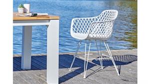 Bluebell Outdoor Dining Chair - White