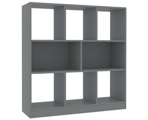 Book Cabinet Grey Chipboard Cube Home Storage Organiser Display Rack
