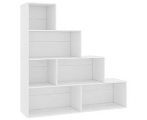 Book Cabinet/Room Divider White 155x24x160cm Chipboard Highboard Stand