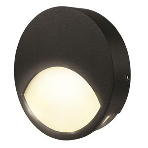 Brilliant Lighting Black Corby Round LED Step / Wall Light