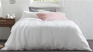 Brooklyn White Quilt Cover Set - King