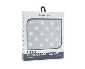 Bubba Blue Polka Dots Change Mat Cover Grey