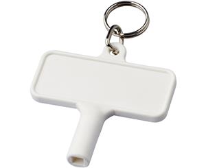 Bullet Largo Plastic Radiator Key With Keychain (White) - PF2322
