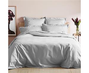 Canningvale - Quilt Cover Set - Super King - Mille 1000TC - Silver Silk