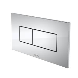 Caroma Chrome Invisi Series II Rectangular Dual Flush Plate And Buttons