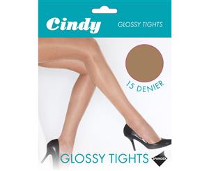 Cindy Womens/Ladies 15 Denier Glossy Tights (1 Pair) (Melon) - LW102