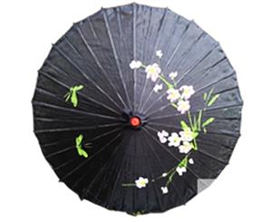 Classic Parasol 80cm Diameter Umbrella- Black