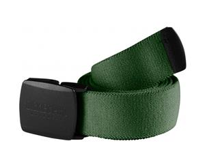 Dickies Mens Pro Lightweight Stretch Elastic Metal Free Plastic Cotton Belt - Green/Black