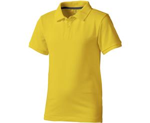 Elevate Childrens/Kids Calgary Short Sleeve Polo (Yellow) - PF1818