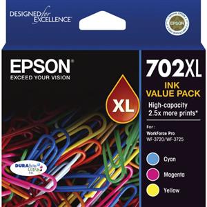Epson - C13T345592 - 702XL DURABrite Ultra Ink Cartridge - Tri-Colour Pack