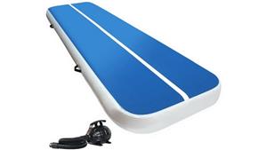Everfit Inflatable Air Track Mat with Pump 3m x 100cm - Blue