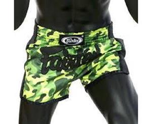 FAIRTEX-Green Camo Slim Cut Muay Thai Boxing Shorts Pants (BS1710)