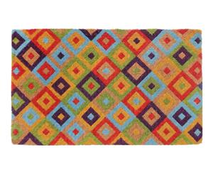 Fab Rugs Saman Multicolour 100% Coir Door Mat