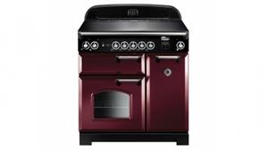 Falcon Classic 900mm Electric Freestanding Upright Cooker - Cranberry/Chrome