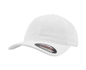 Flexfit Garment Washed Cotton Dad Baseball Cap (Pack Of 2) (White) - RW6731