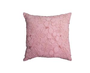 Floreat Embroidered Cushion 50X50Cm - Rose Pink