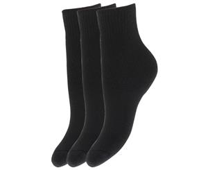 Floso Childrens Boys/Girls Winter Thermal Socks (Pack Of 3) (Black) - K105