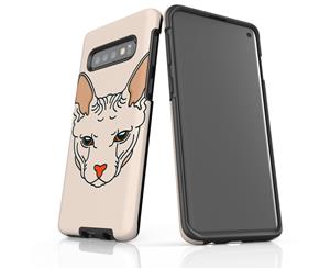 For Samsung Galaxy S10 Case Protective Back Cover Sphinx Cat Portrait