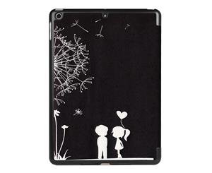 For iPad 20182017 9.7in CaseCute Dandelion Couple Durable 3-fold Leather Cover